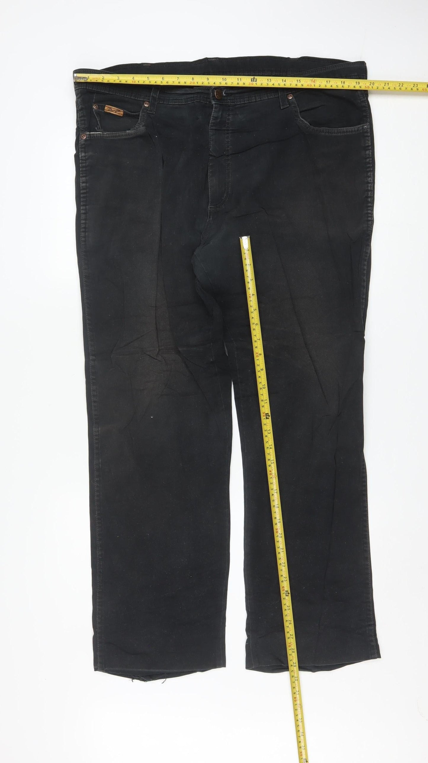Wrangler Men's Black Texas Stretch Straight Jeans W40 L34
