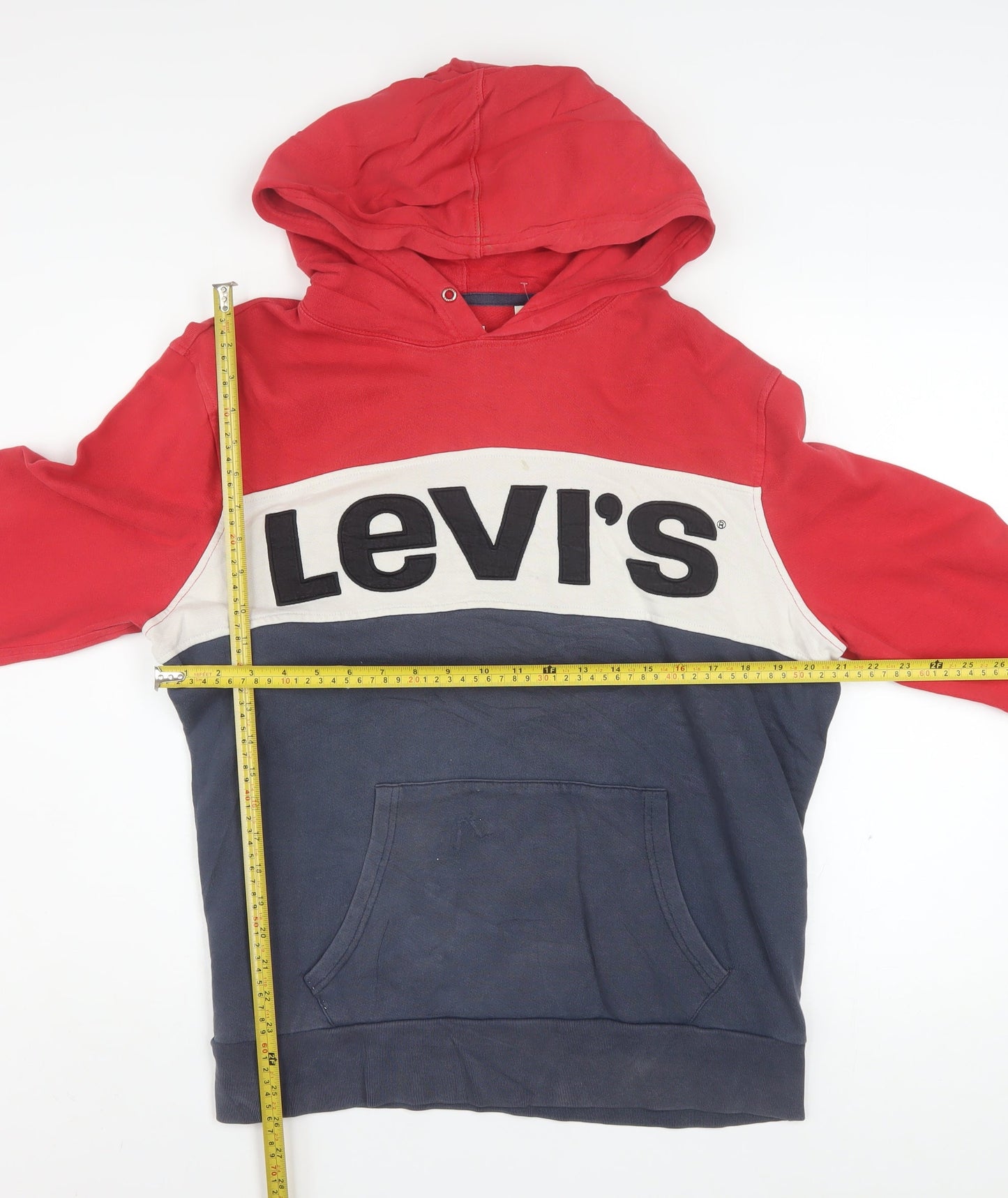 Levi's Men's Multicoloured Pullover Hoodie L Cotton Graphic Sweatshirt