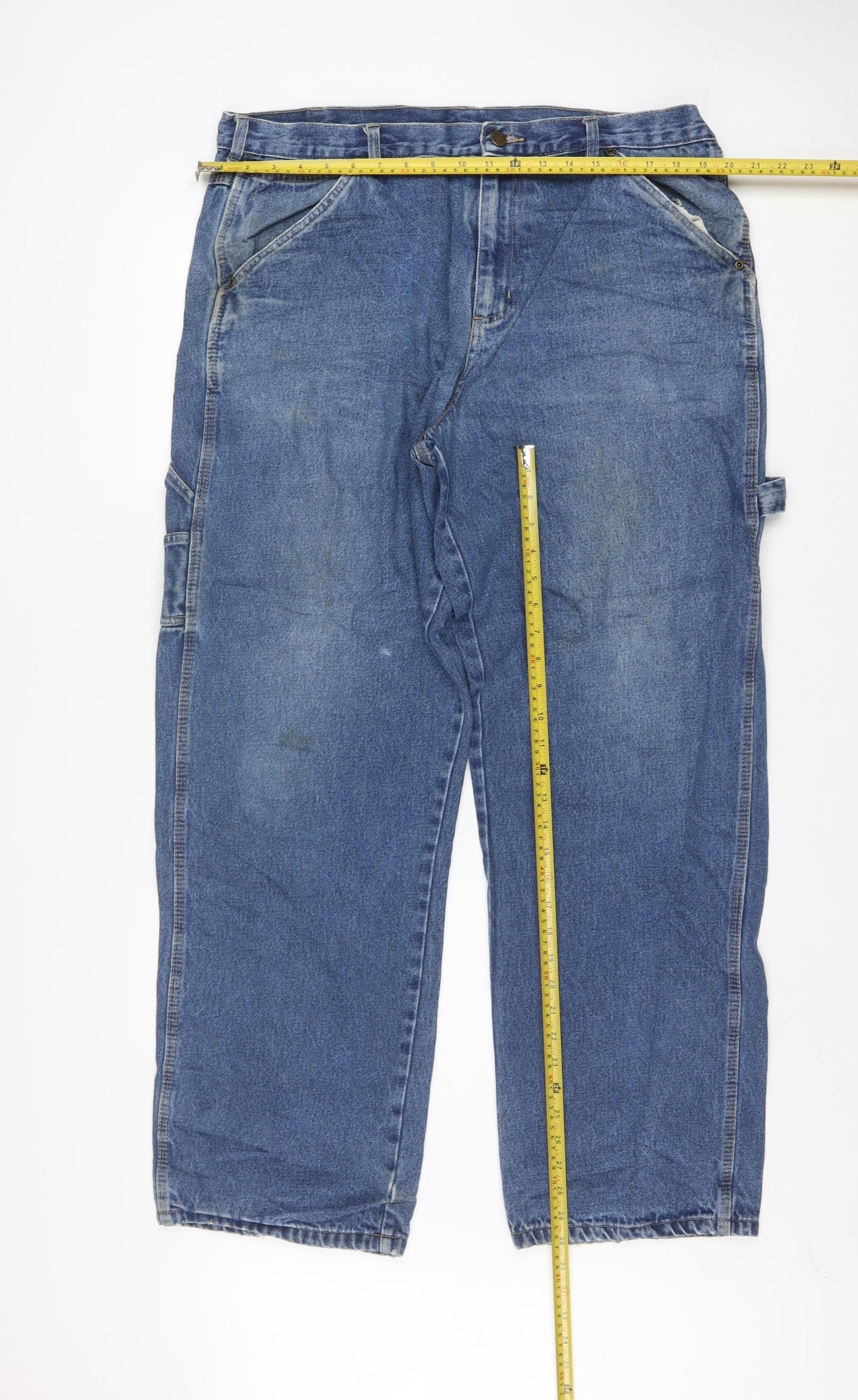 Smith's Workwear Men's Blue Straight Denim Jeans 38x34