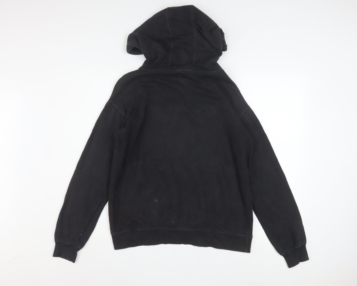 Champion Men's Black Pullover Hoodie Small Logo Fleece Sweatshirt