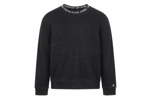 Calvin Klein Jeans Women's Black Cotton Crew Neck Sweatshirt Size 12