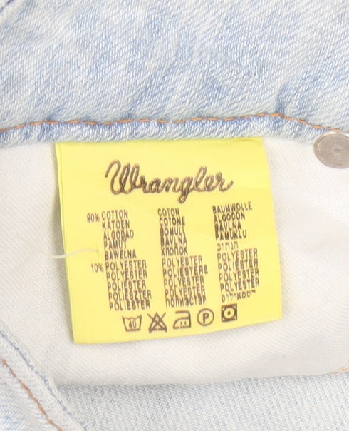 Wrangler Women's Blue Bootcut Jeans Size 12 Eve Model Mid Rise
