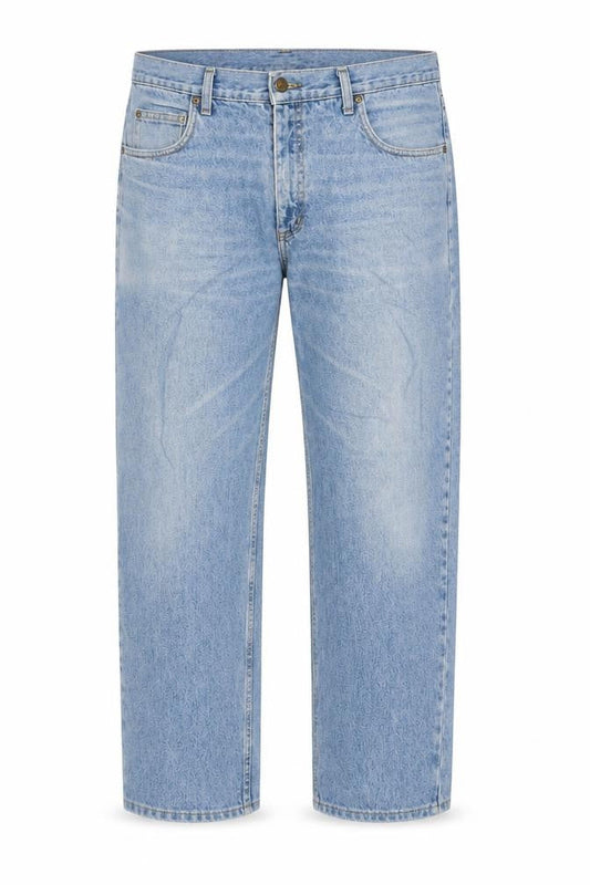 Lee Men's Blue Straight Leg Denim Jeans 38W 32L Regular Fit