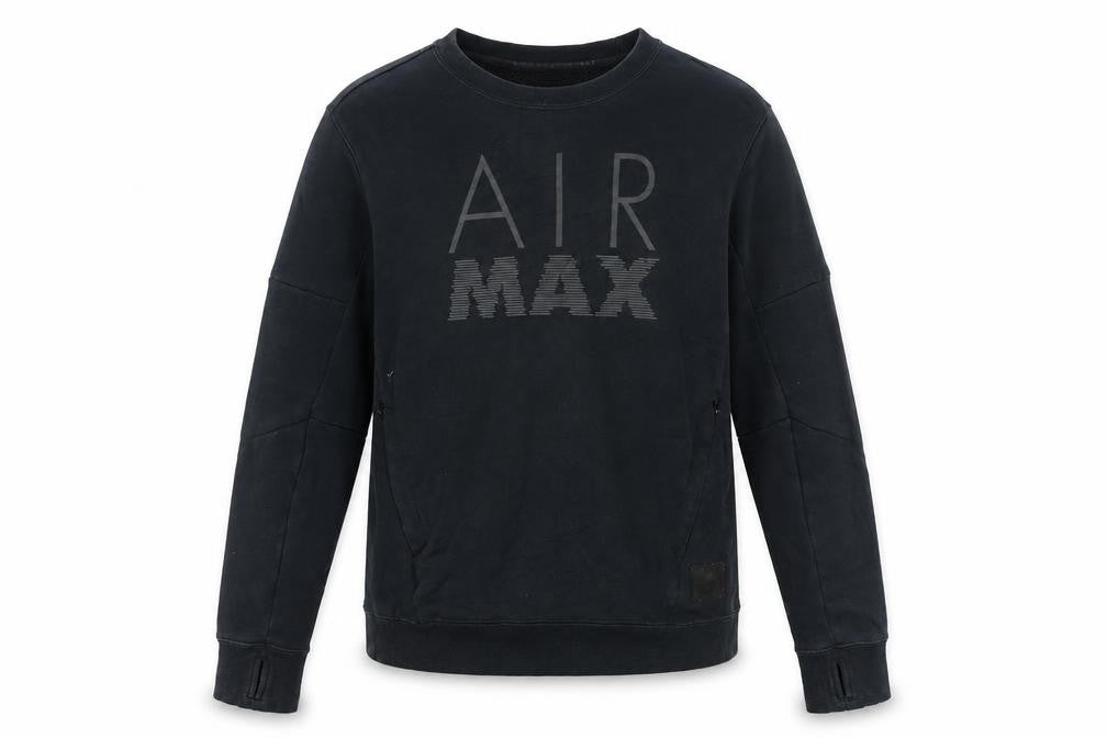 Nike Men's Black Air Max Crew Neck Pullover Sweatshirt Size S