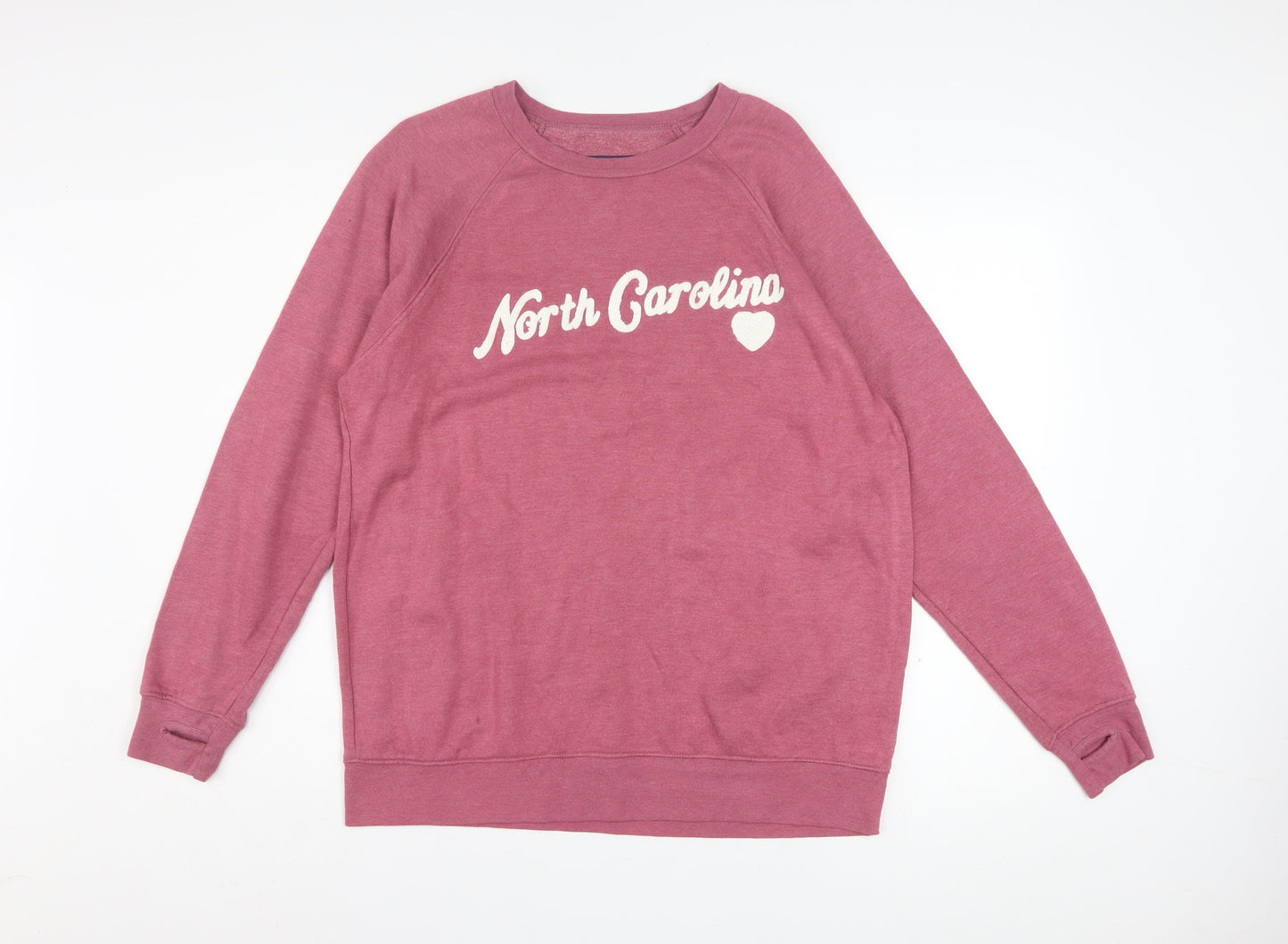 State of Mine Women's Pink Graphic Pullover Sweatshirt Size L