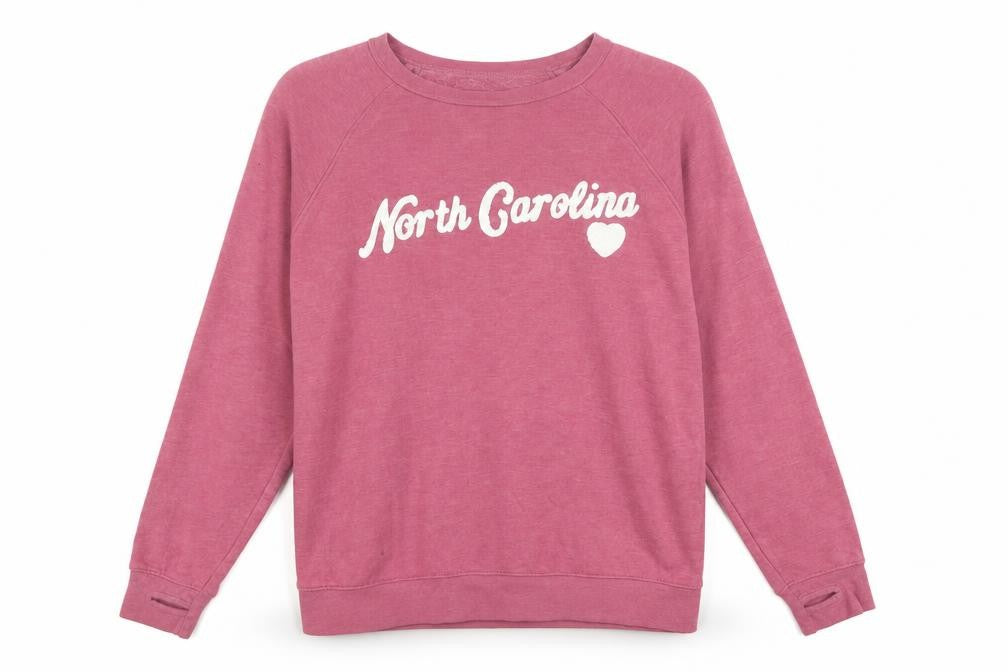 State of Mine Women's Pink Graphic Pullover Sweatshirt Size L
