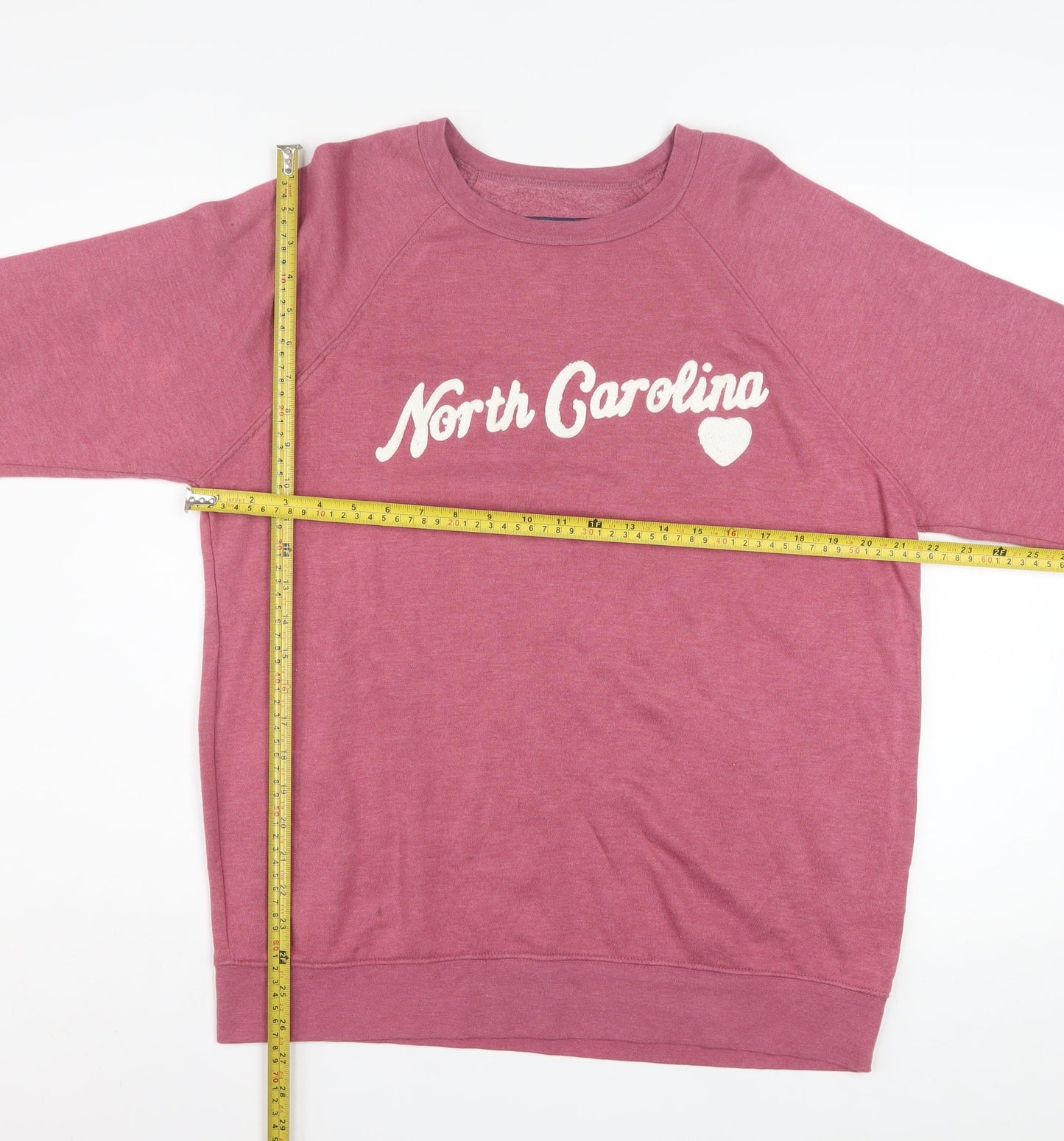 State of Mine Women's Pink Graphic Pullover Sweatshirt Size L
