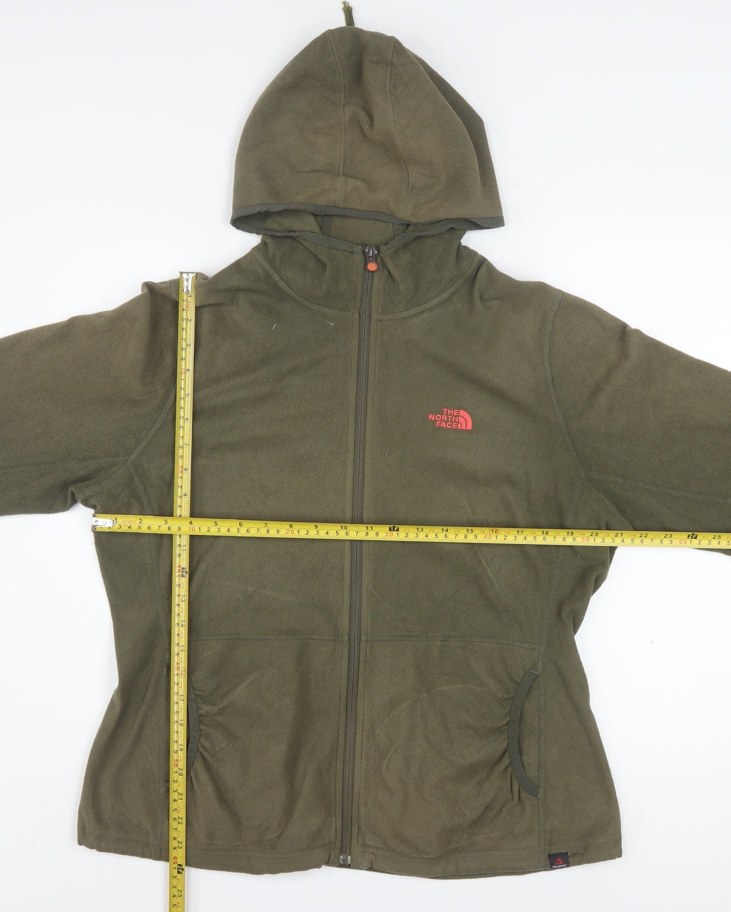 The North Face Women's Green Fleece Full Zip Hoodie XL