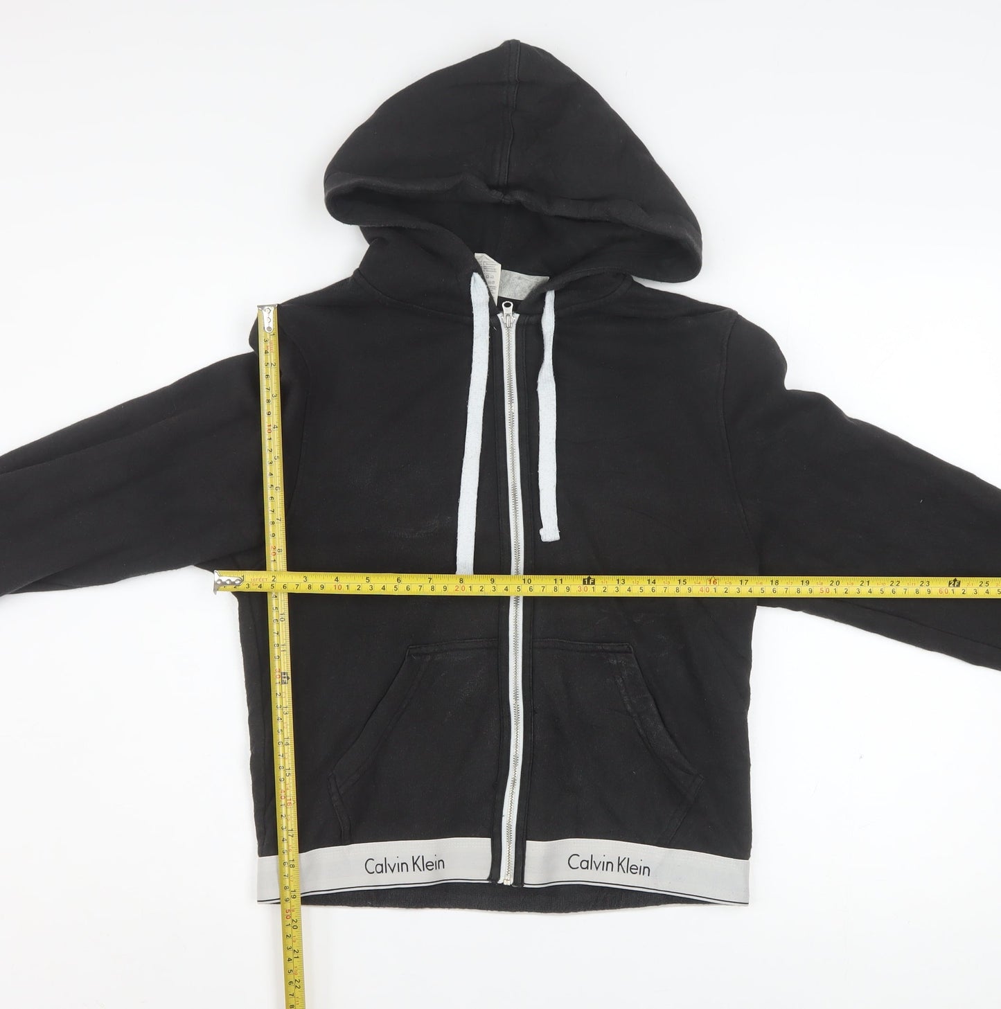 Calvin Klein Women's Black Full Zip Hoodie Sweatshirt Size M