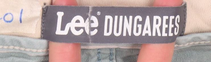 Lee Dungarees Men's Green Chino Shorts Size 36 Cotton Blend