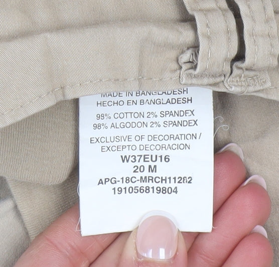 Lee Riders Men's Beige Chino Shorts Size L 37in Regular Fit