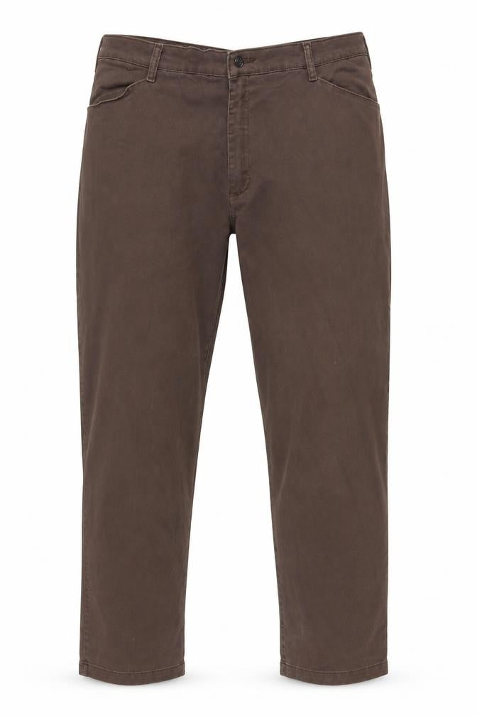 Lee Mens Brown Chino Trousers 24W Medium Cotton Blend