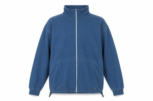 Asics Men's Blue XL Track Jacket Cotton Full Zip Activewear