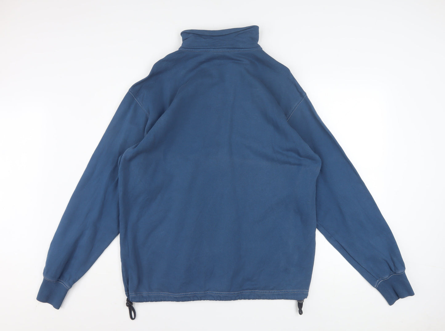 Asics Men's Blue XL Track Jacket Cotton Full Zip Activewear