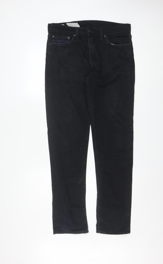 Levi’s Men Black 33x32 Straight Stretch Denim Jeans
