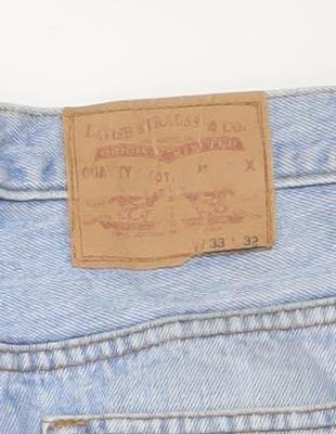 Levi's Men's Light Blue Straight Leg Denim Jeans 33W 32L Vintage