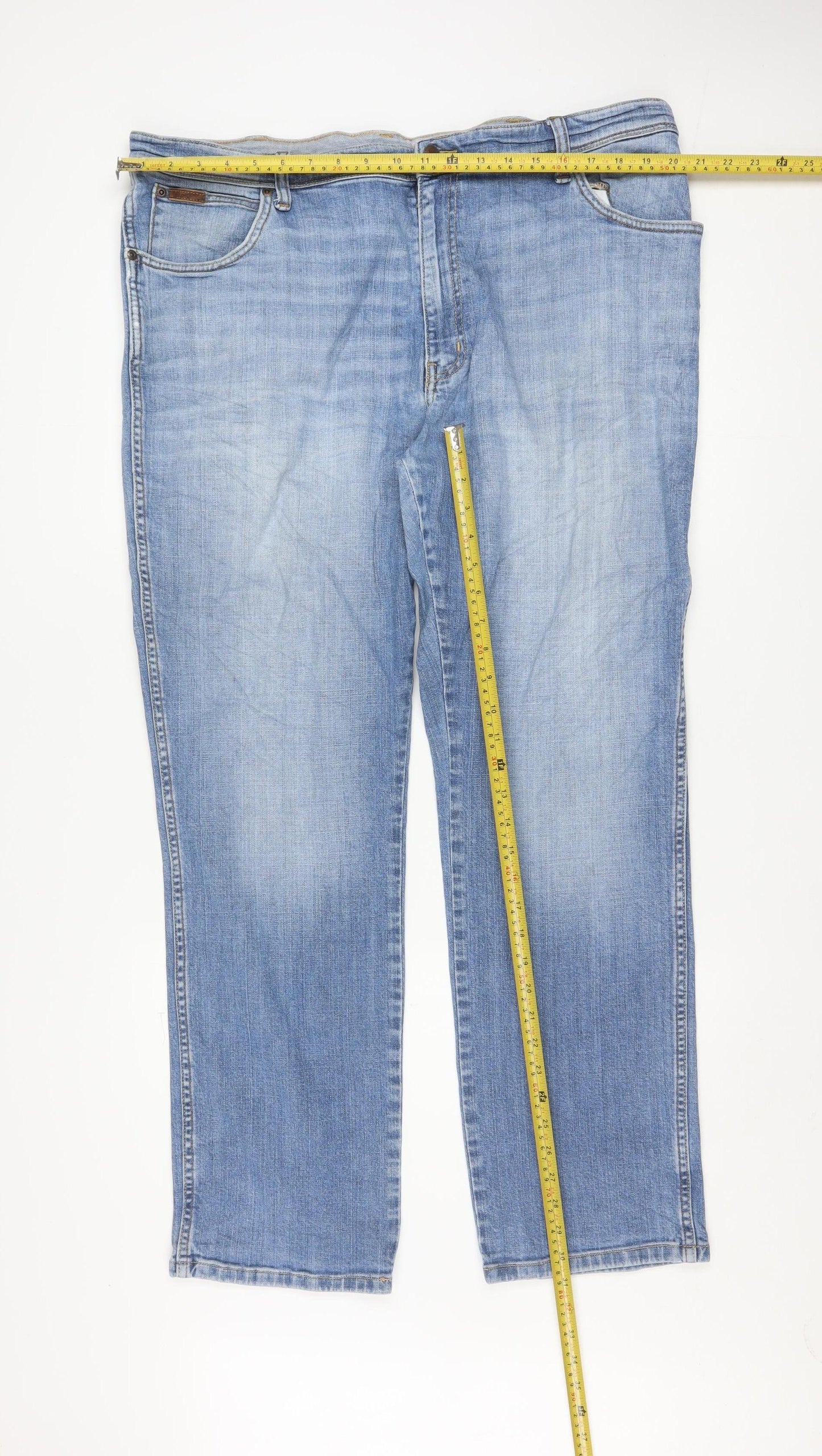 Wrangler Men's Blue Straight Fit Texas Stretch Jeans W42 L32