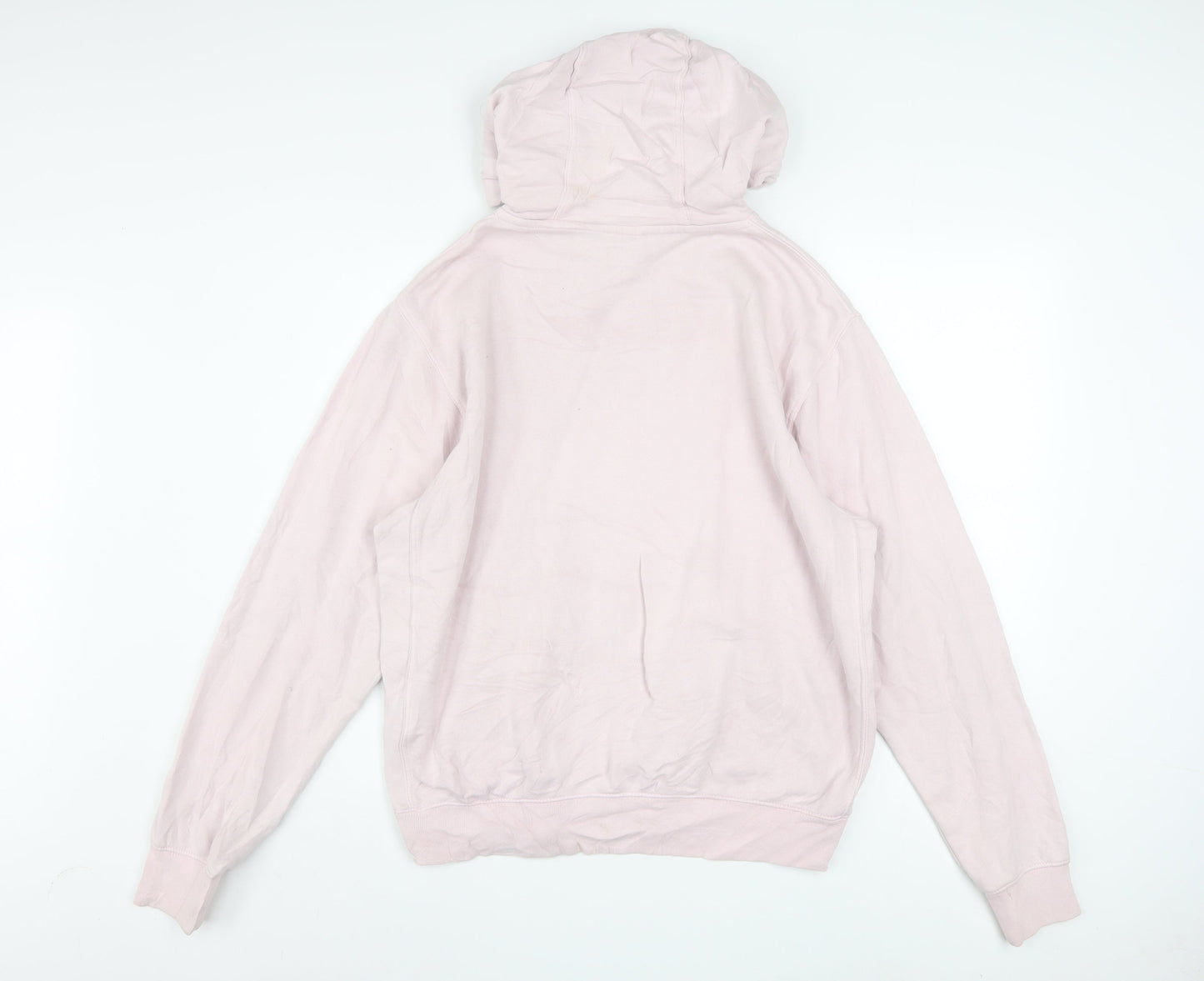 Nike Women Pink Pullover Hoodie Medium Cotton Blend Casual