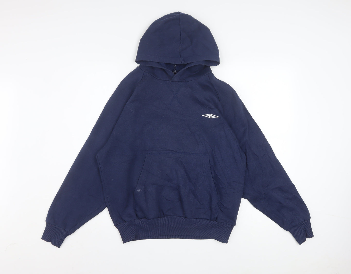 Umbro Men's Blue Pullover Hoodie Size S Fleece Sportswear