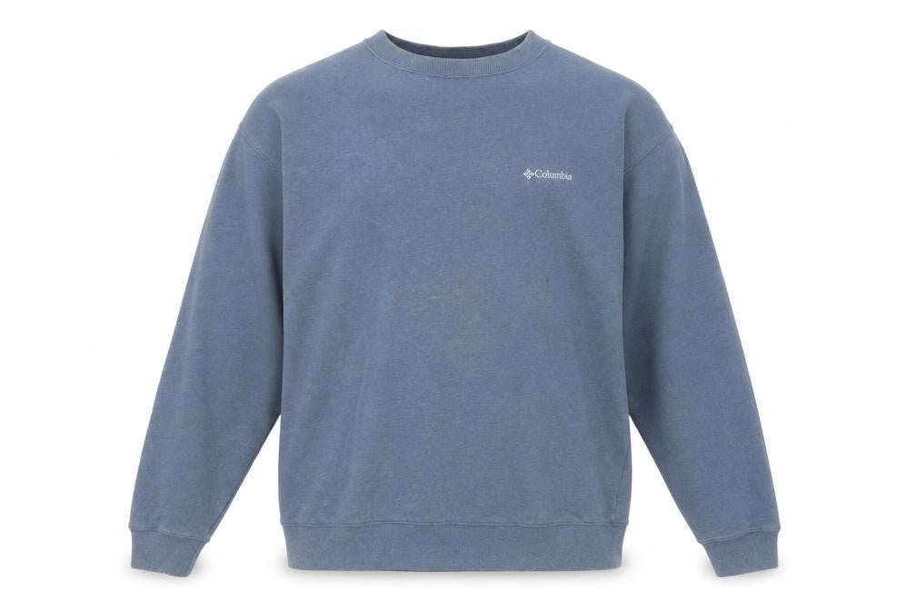 Columbia Men’s Blue Crew Neck Fleece Sweatshirt M Regular Fit
