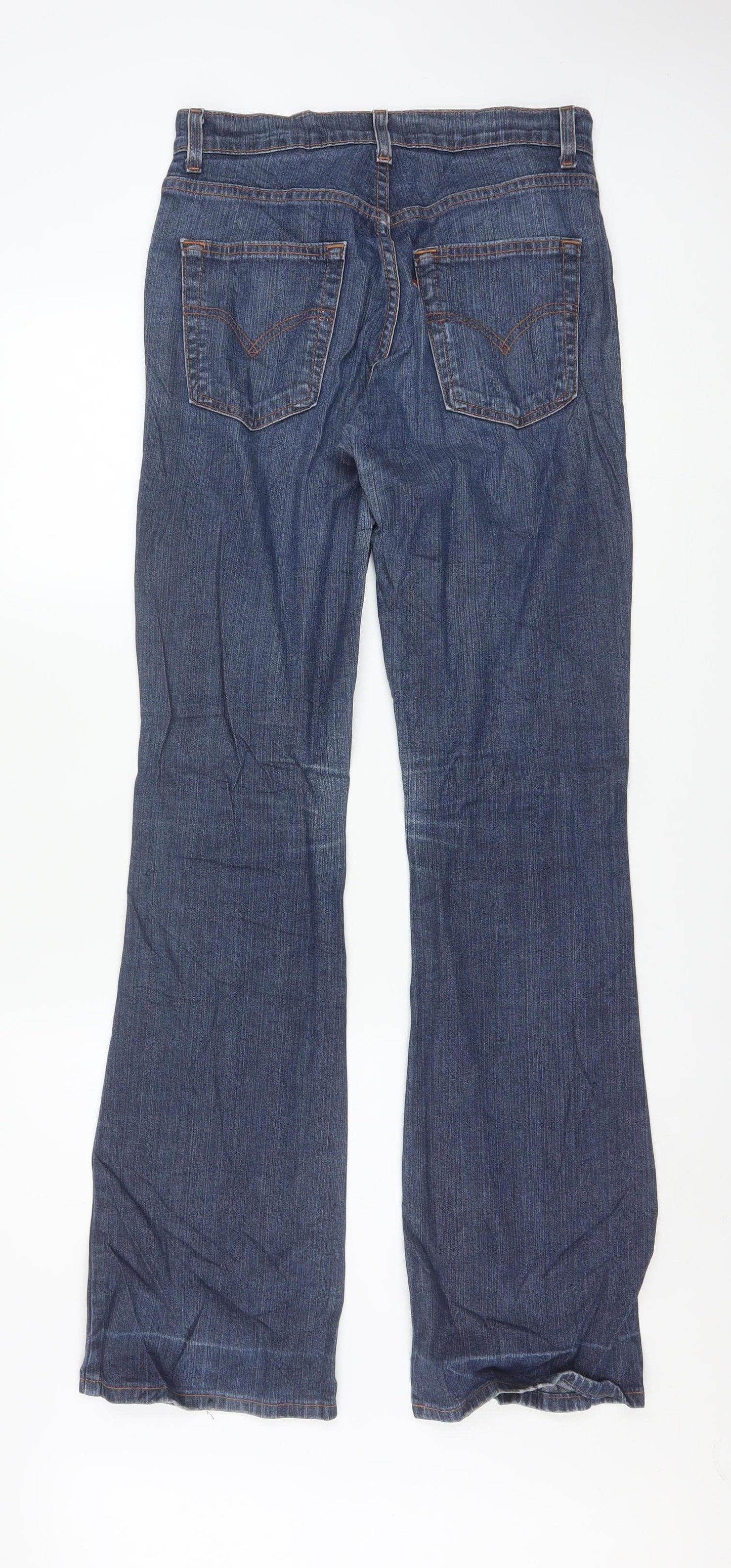 Levi's Women's Blue Bootcut Jeans Size 12 Regular Mid Rise Denim