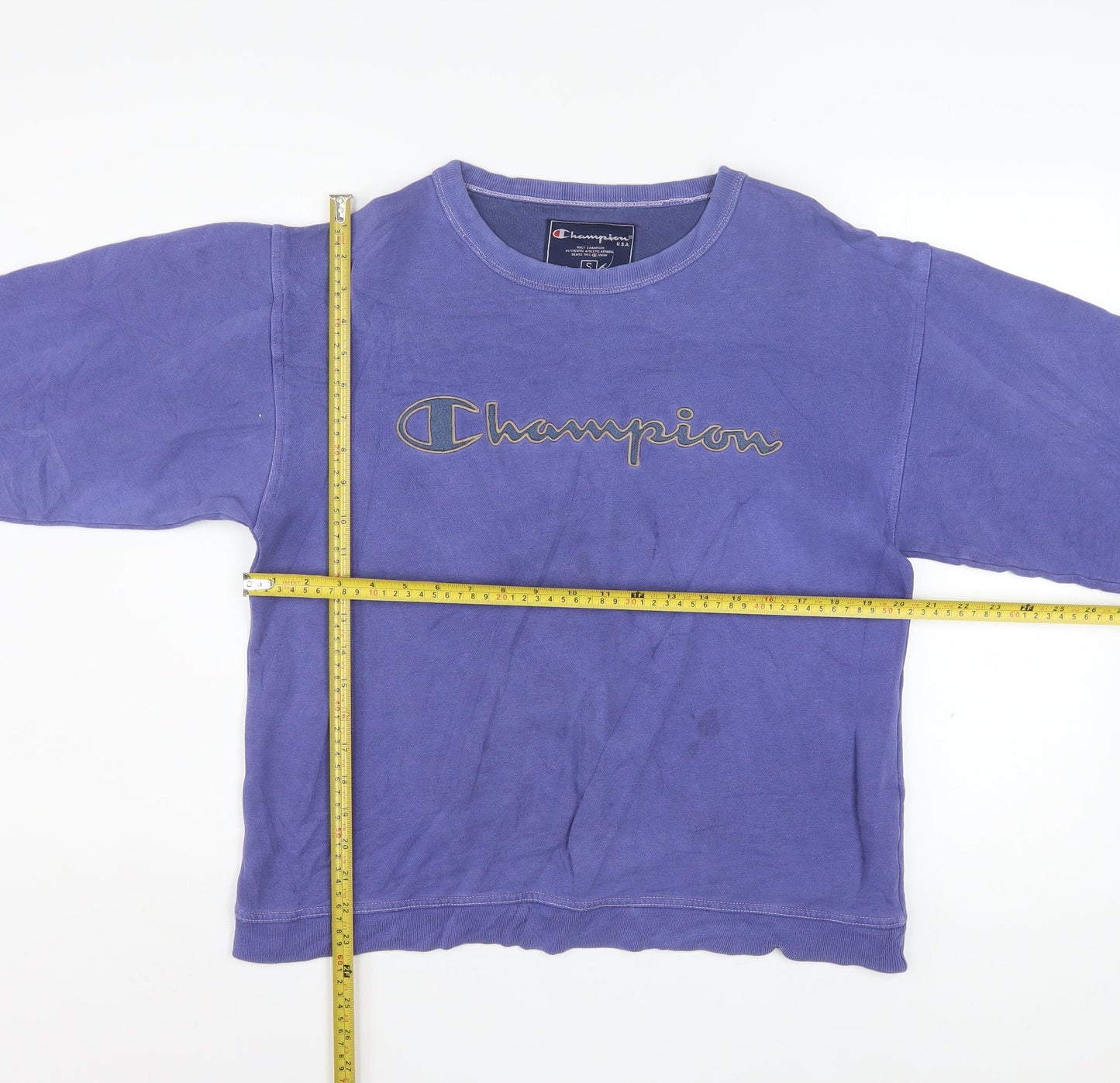 Champion Women Purple Small Crew Neck Pullover Sweatshirt