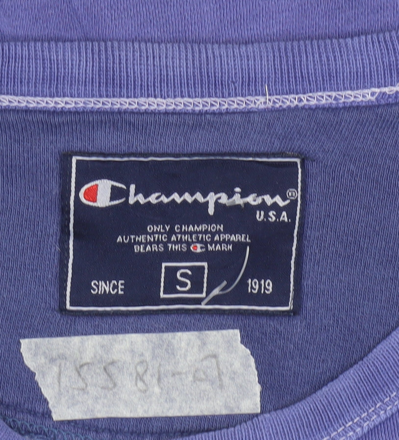 Champion Women Purple Small Crew Neck Pullover Sweatshirt
