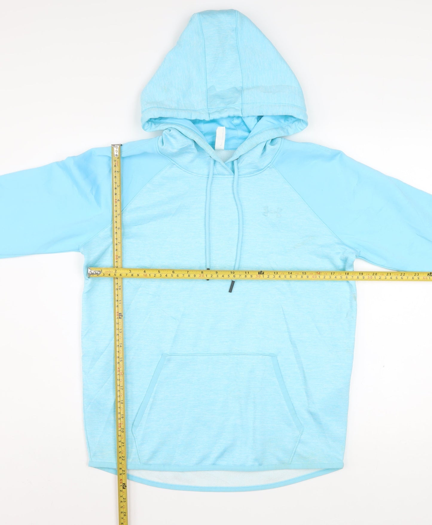 Under Armour Women Blue Loose Fit ColdGear Hoodie Size Small
