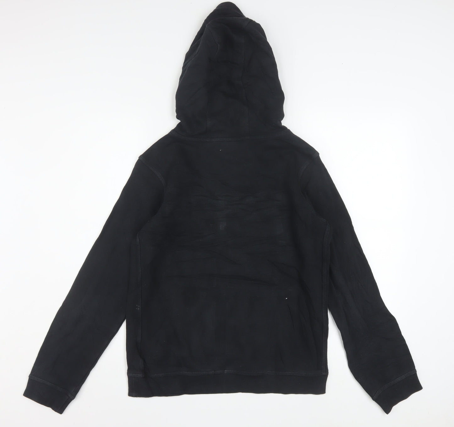 Nike Boys Black XL Pullover Fleece Hoodie with Yellow Logo