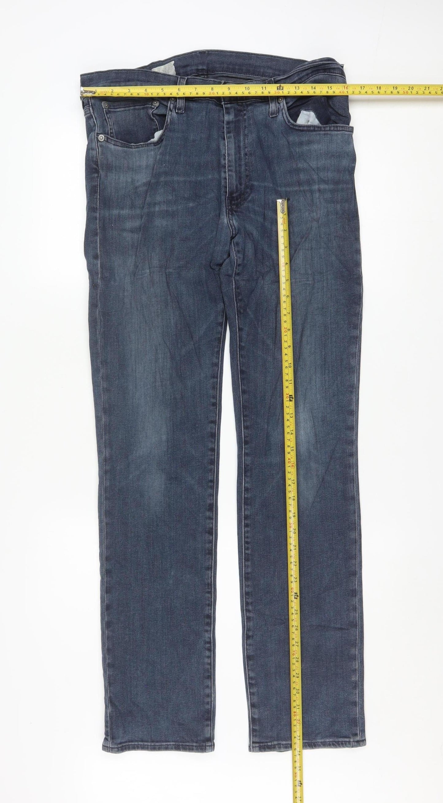 Levi's Men's Blue Straight Leg Denim Jeans W34 L32