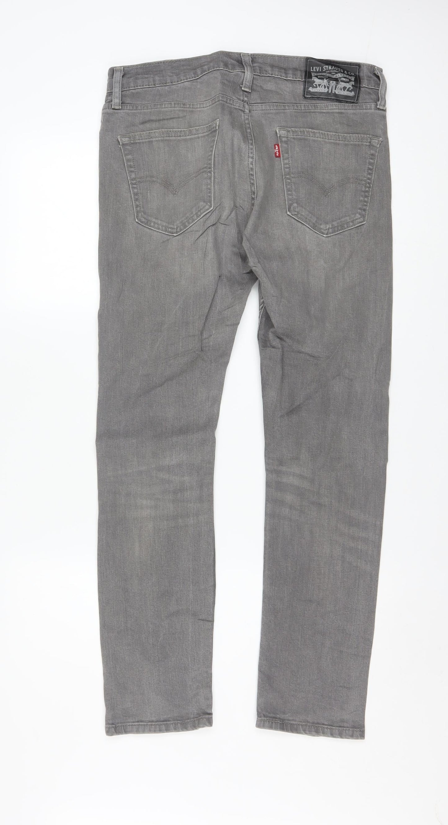 Levi Strauss Men's Grey Straight Leg Jeans W30 L30 Regular Fit