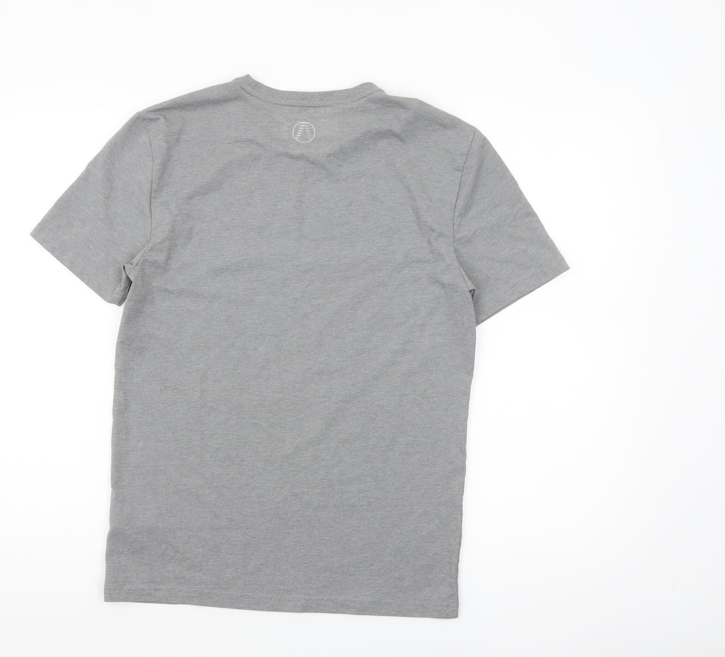 Marks and Spencer Mens Grey Sports Graphic T-Shirt Size S Regular Fit