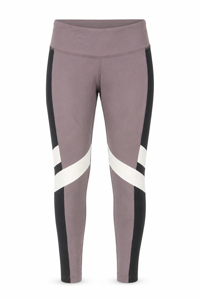 Reebok Womens Beige Black Speedwick Leggings Medium 12-14 Active Trousers