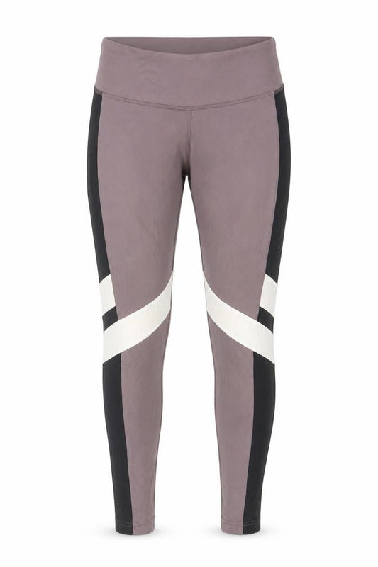 Reebok Womens Beige Black Speedwick Leggings Medium 12-14 Active Trousers
