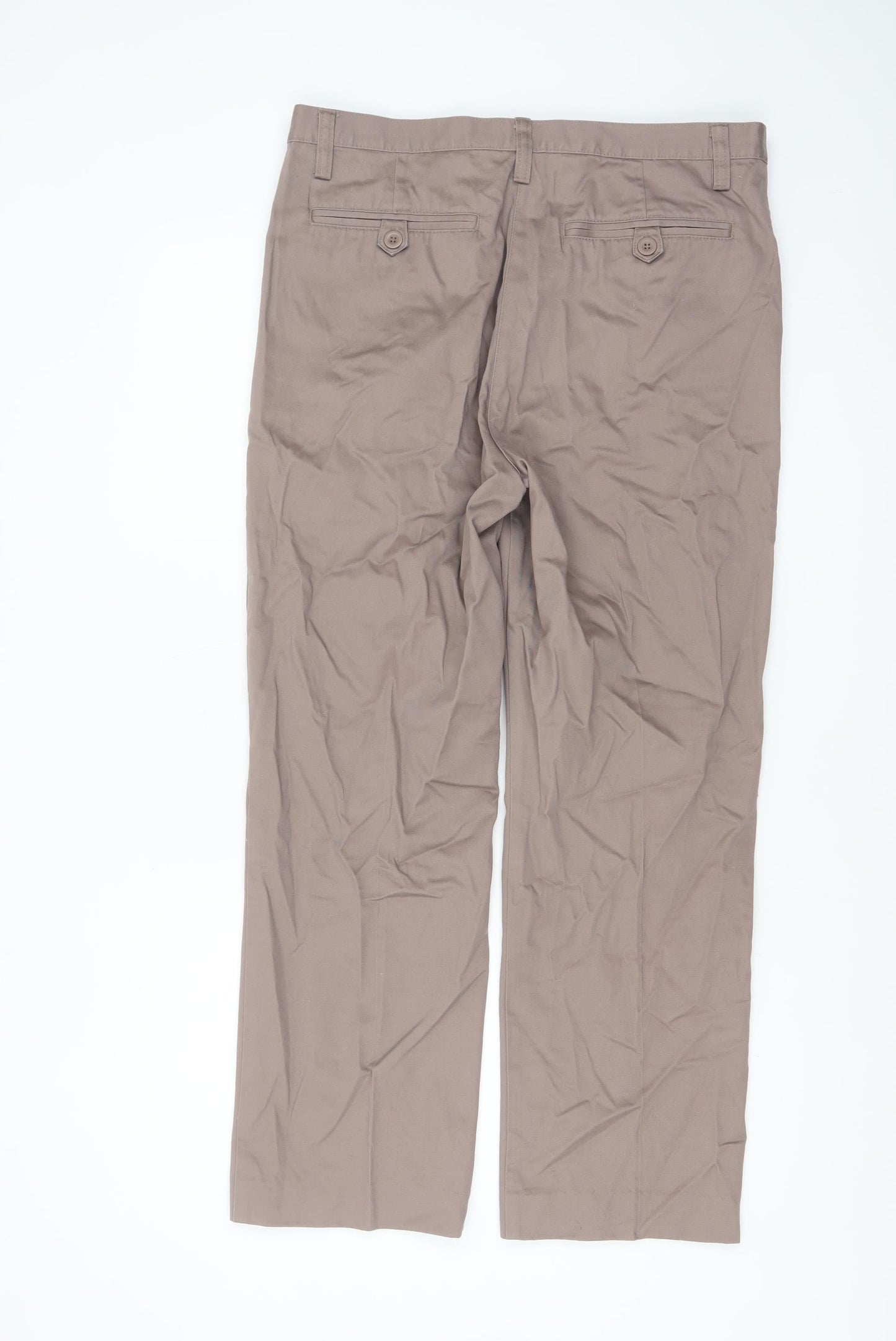 Casual Club Women's Brown Chino Trousers Size 14 Regular