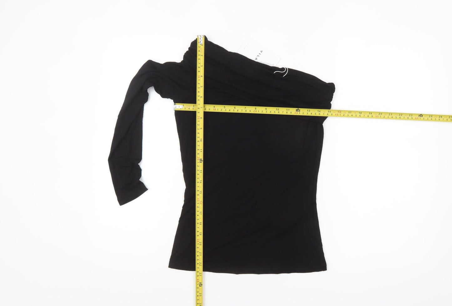 Vila Women's Black Off Shoulder Long Sleeve Top Size 8