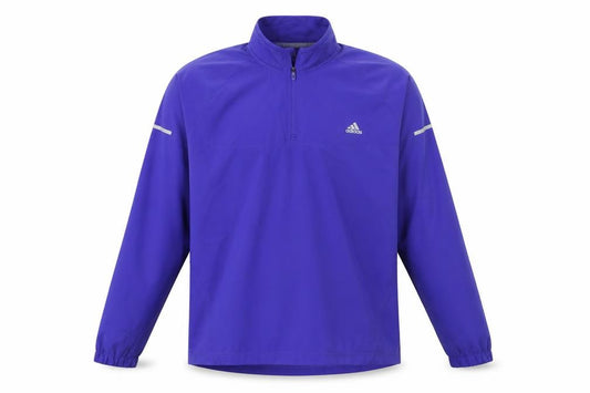 adidas Men’s Blue ClimaProof 1/2 Zip Pullover Sweatshirt L