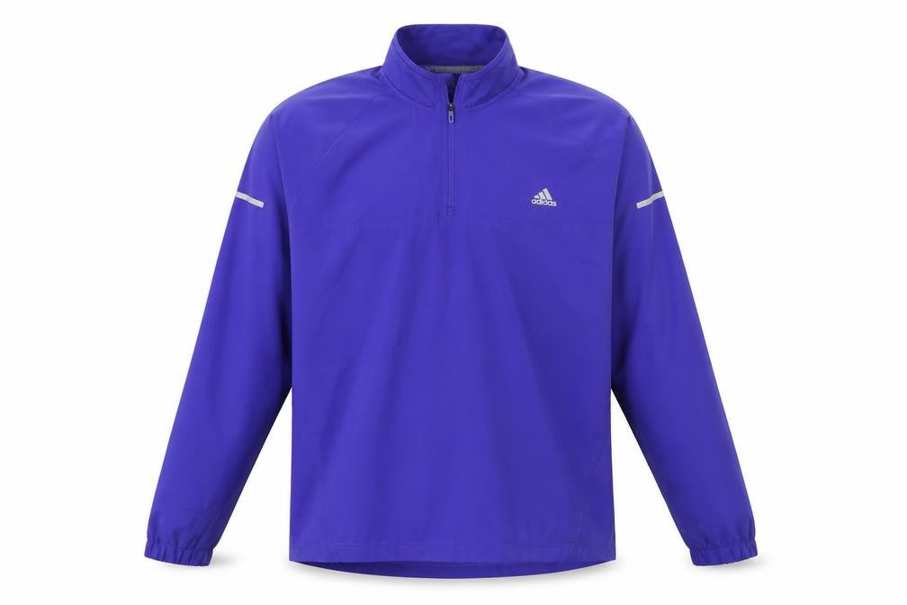 adidas Men’s Blue ClimaProof 1/2 Zip Pullover Sweatshirt L