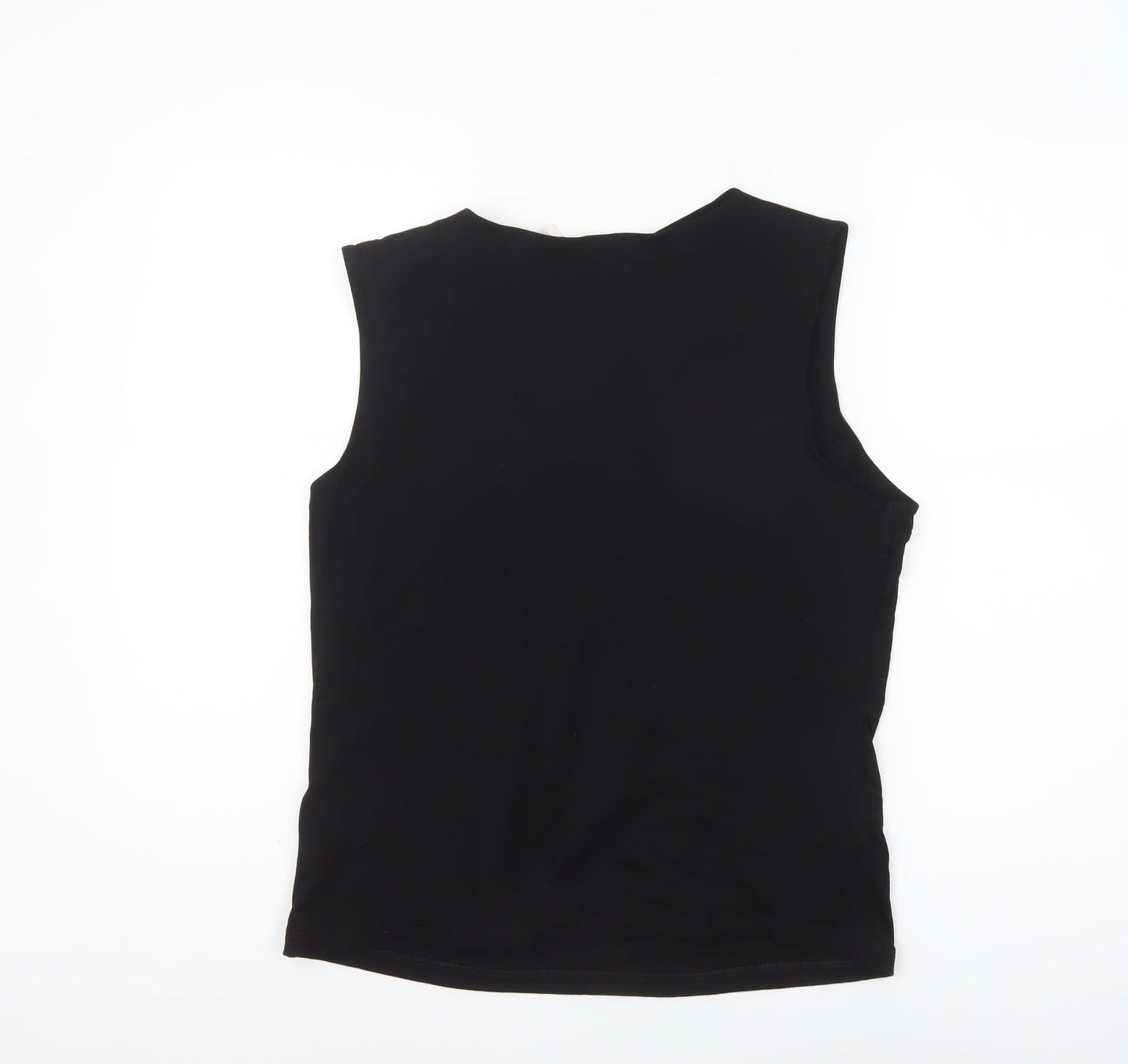 Mint Velvet Women's Black Wrap Sleeveless Blouse Size L