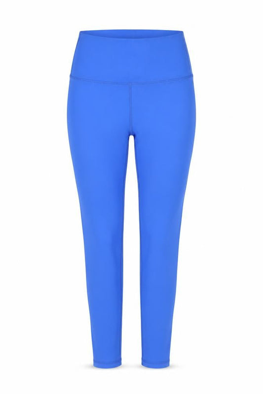 Dunnes Womens Blue High Waist Leggings Size S Polyamide Elastane