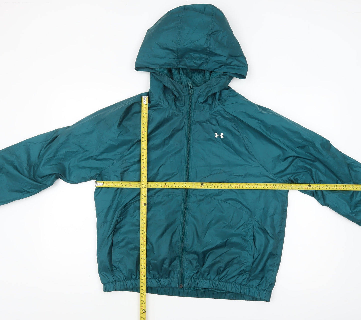 Under Armour Women's Green S Hooded Lightweight Windbreaker Jacket