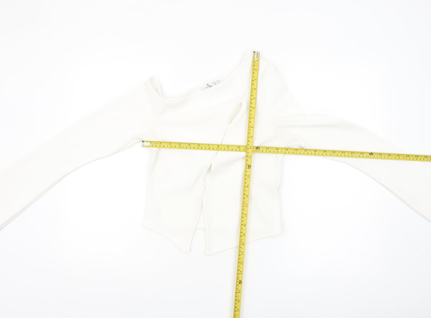 Collusion Women's White Off Shoulder Cropped Blouse Size 12