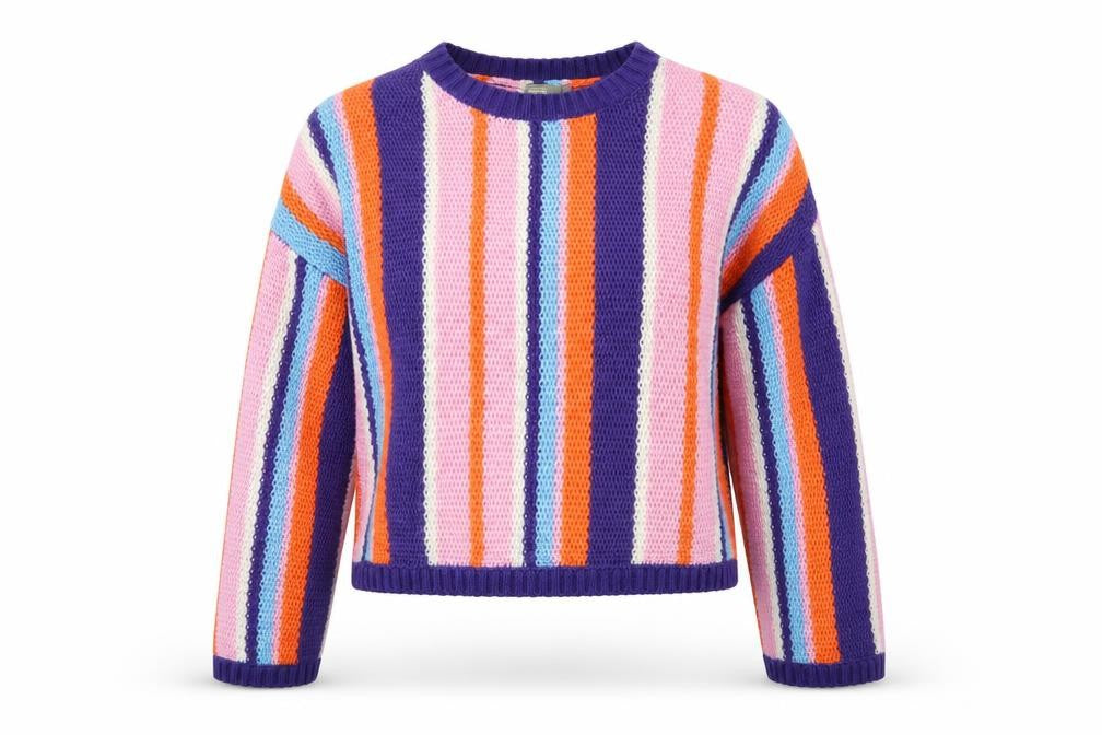 ASOS Women Multicoloured Stripe Knit Jumper Size 8