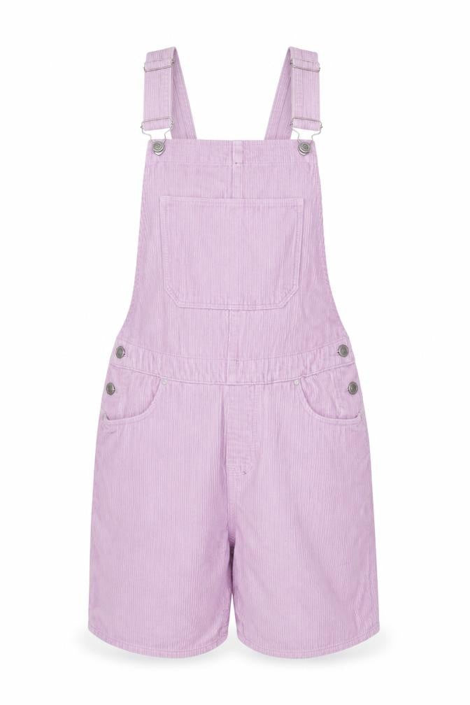 ASOS DESIGN Women Purple Corduroy Short Dungaree XS