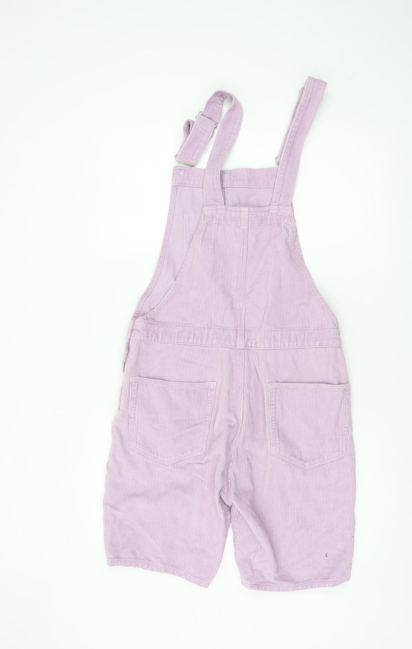 ASOS DESIGN Women Purple Corduroy Short Dungaree XS
