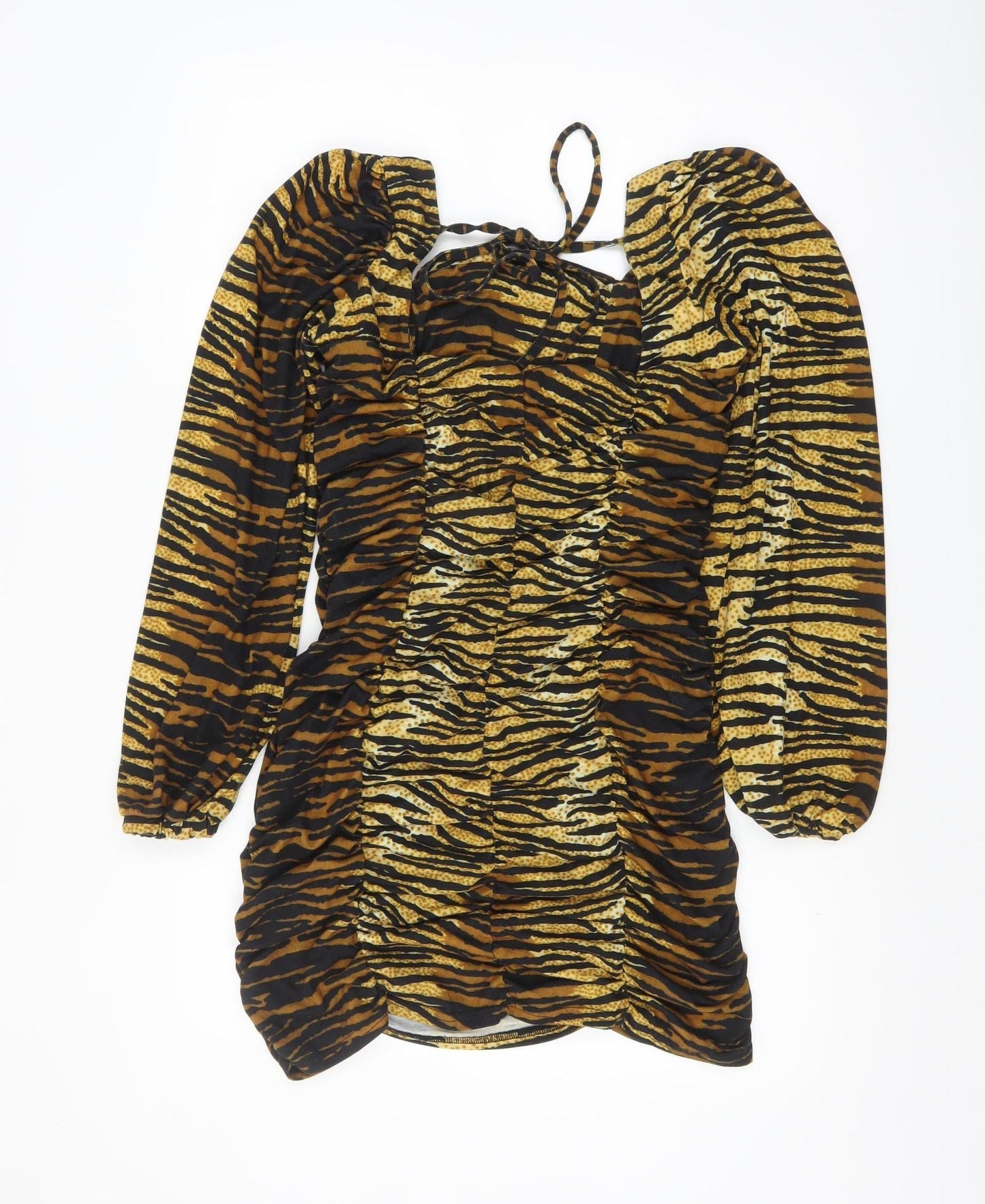 Collusion Women’s Multicoloured Animal Print Bodycon Dress Size 14