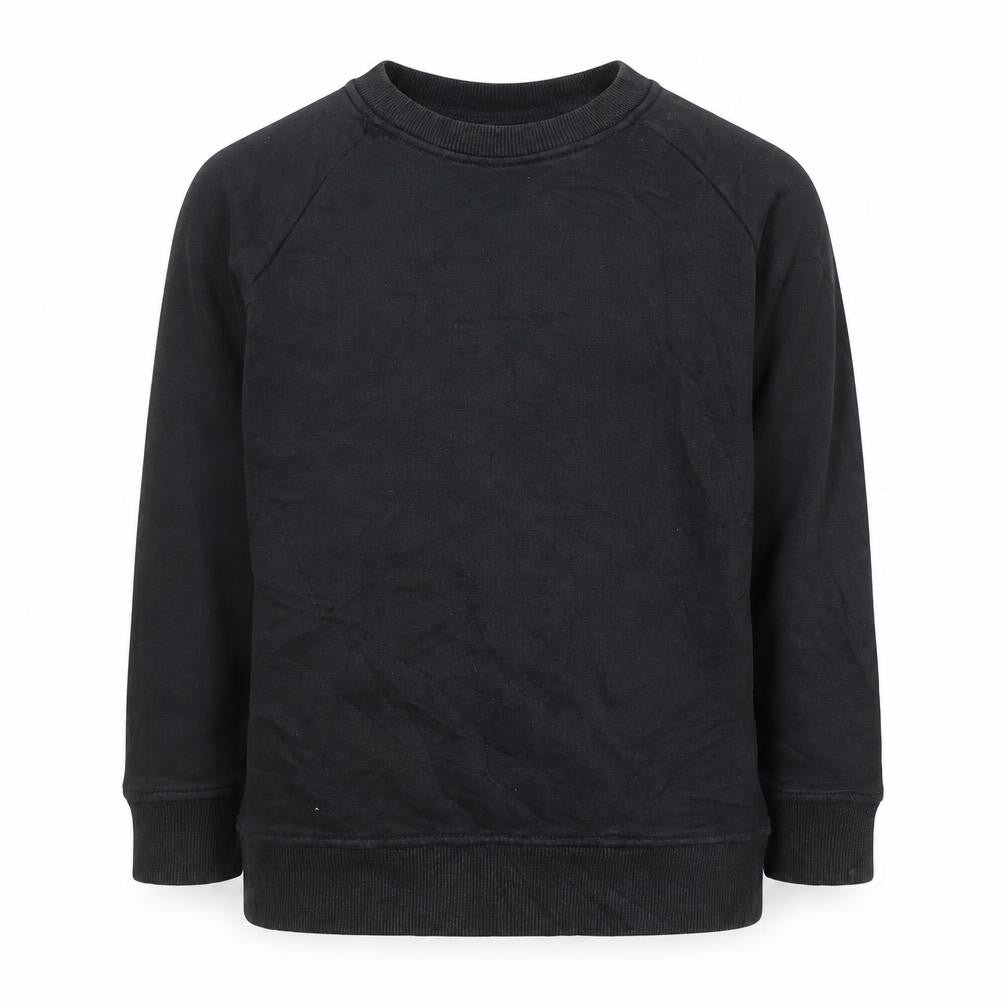 Next Boys Black Cotton Blend Pullover Sweatshirt 7 Years
