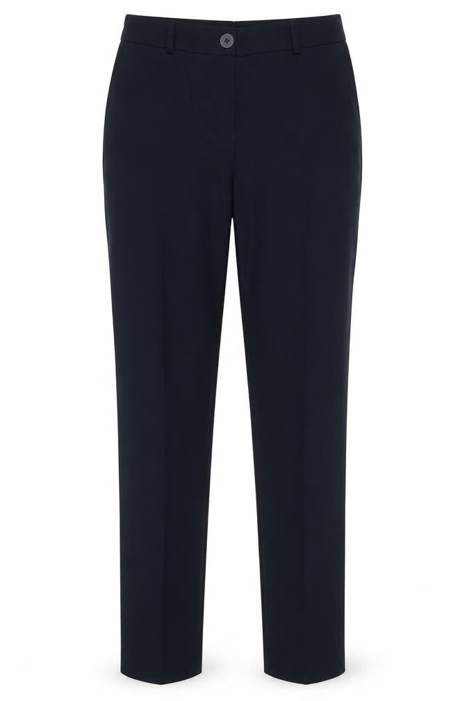 Dunnes Women’s Navy Slim Fit Work Trousers Size 8 Stretch