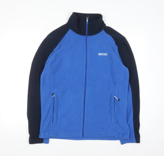 Regatta Mens Blue Full Zip Fleece Sweatshirt Small Outdoor