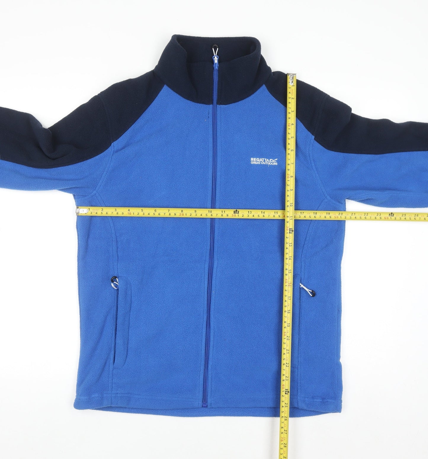 Regatta Mens Blue Full Zip Fleece Sweatshirt Small Outdoor